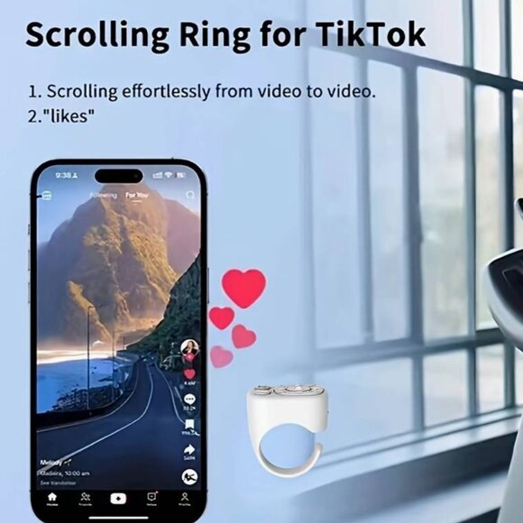 Ring Controller Wireless Page Turning Remote Control Portable Camera Shutter - Picture 5 of 5